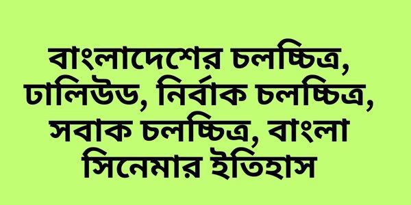 বাংলাদেশের চলচ্চিত্রের বিবর্তন: নির্বাক যুগ থেকে আজকের ঢালিউড