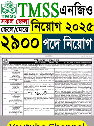 টিএমএসএস এনজিওতে নিয়োগ বিজ্ঞপ্তি