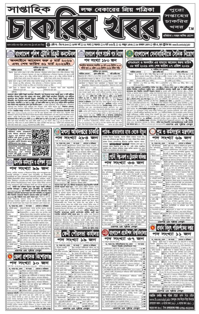 সাপ্তাহিক চাকরির খবর