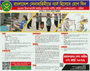 Bangladesh Army Nursing Job Circular 2026 | AFNS Female Admission